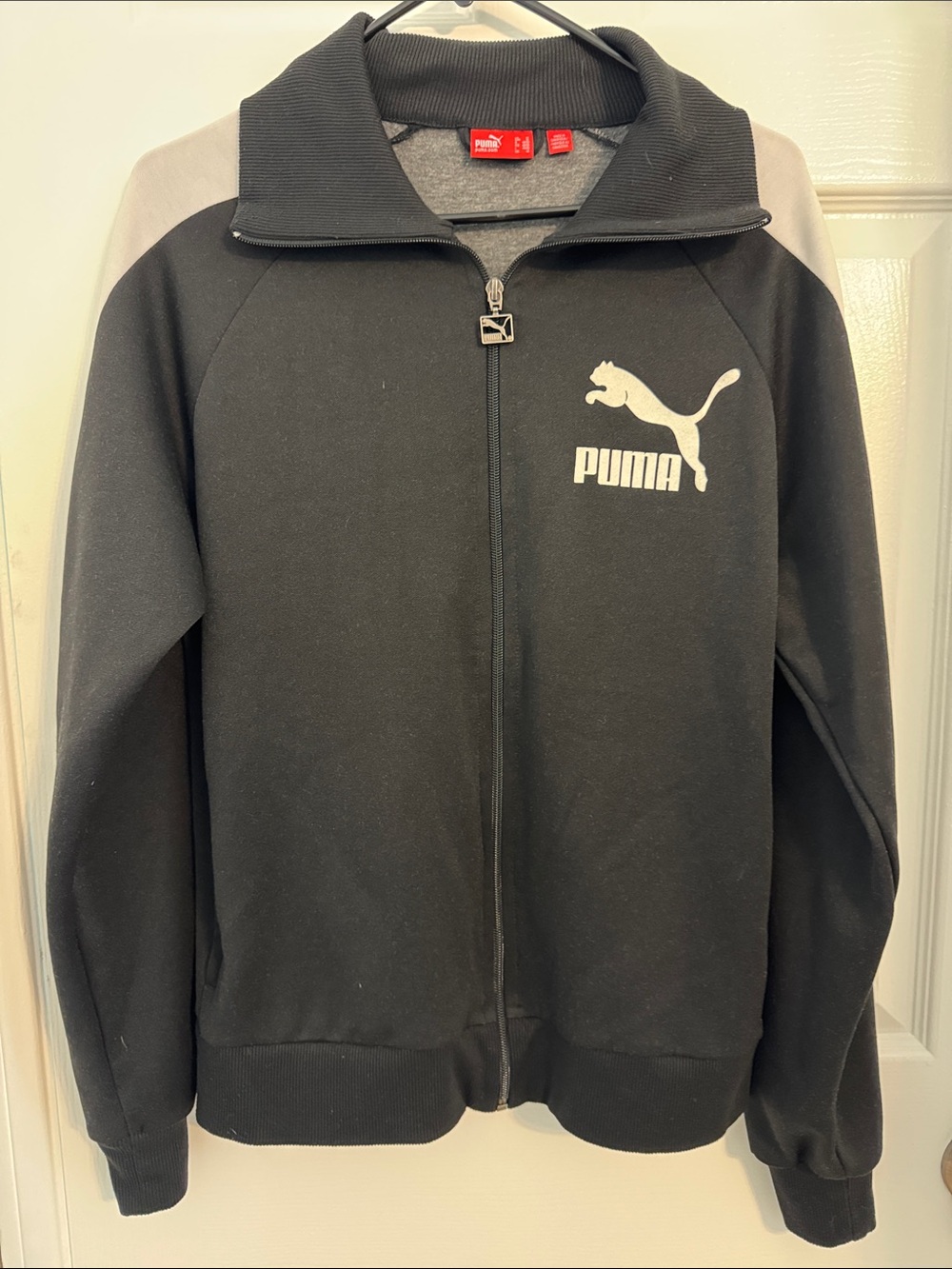Puma Men’s Medium Black Zip-Up Track Jacket